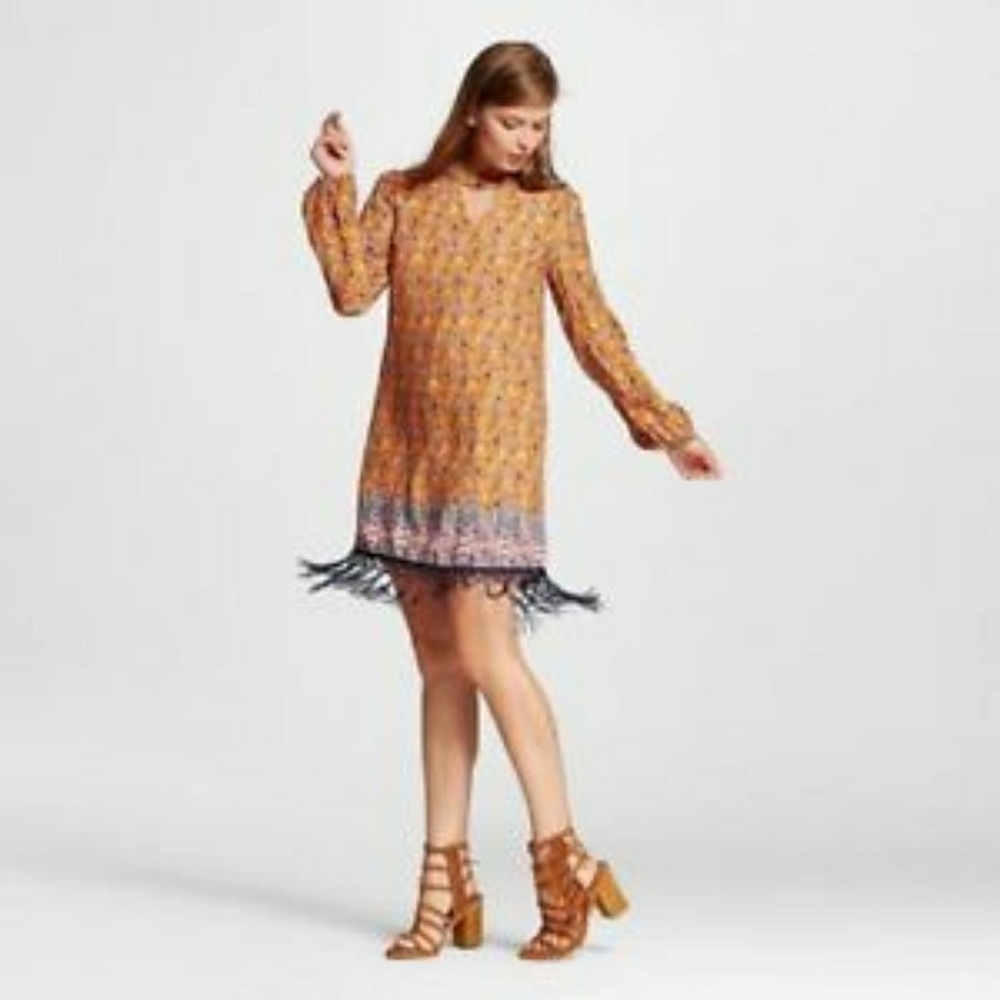 Xhilaration ◾ Fringes Midi Dress